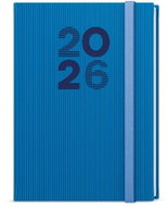 BALOUŠEK Print David Vigo daily 2026, blue, A5, 14,3 × 20,5 cm - Planner