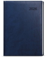 BALOUŠEK Print David Vivella daily 2026, blue, A5, 14,3 × 20,5 cm - Planner