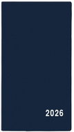 BALOUŠEK Print of Francis PVC monthly 2026, blue, 9 × 17 cm - Planner