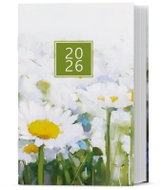 BALOUŠEK Print Gustav laminated weekly Daisies 2026, 7,5 × 11,5 cm - Planner