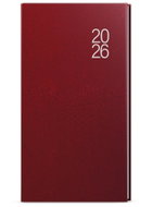 BALOUŠEK TISK Jakub Balacron weekly 2026, burgundy, pocket, 7,5 × 15 cm - Planner