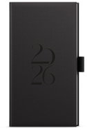 BALOUŠEK TISK Jakub Weekly Deny 2026, black, pocket, 7,5 × 15 cm - Planner