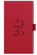 BALOUŠEK TISK Jakub Weekly Deny 2026, red, pocket, 7,5 × 15 cm - Planner