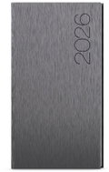 BALOUŠEK TISK Jakub ForMen weekly 2026, grey, pocket, 7,5 × 15 cm - Planner