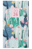 BALOUŠEK Print Jakub Lamino weekly Cactus 2026, pocket, 7,5 × 15 cm - Planner