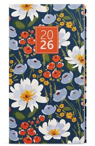 BALOUŠEK Printing Lamino 2026 A5 weekly pocket, Flowers - Planner - Main image