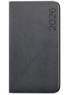 BALOUŠEK Print Jakub Nuba weekly 2026, grey, pocket, 7,5 × 15 cm - Planner