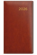Packet Print Jakub Premier weekly 2026, brown, pocket, 7,5 × 15 cm - Planner