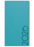 BALOUŠEK TISK Jakub Tora weekly 2026, turquoise, pocket, 7,5 × 15 cm - Planner