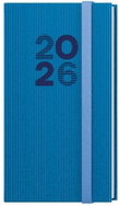 BALOUŠEK Print Jakub Vigo weekly 2026, blue, pocket, 7,5 × 15 cm - Planner