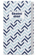 BALOUŠEK Print Clara laminated monthly Blue 2026, 9 × 17 cm - Planner