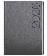 BALOUŠEK Print Oskar ForMen weekly 2026, grey, A5, 14,3 × 20,5 cm - Planner
