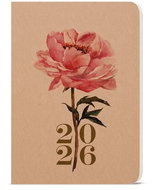 Print Oskar Kraft Weekly Roses 2026, A5, 14,3 × 20,5 cm - Planner