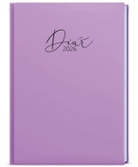 BALOUŠEK Print Oskar Lamino Pastel weekly 2026, purple, A5, 14,3 × 20,5 cm - Planner