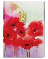 BALOUŠEK Printing Lamino 2026 A5 weekly, Poppies - Planner