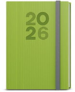 BALOUŠEK Print Oskar Vigo weekly 2026, green, A5, 14,3 × 20,5 cm - Planner