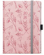 BALOUŠEK Printing Vivella extra 2026 B6 weekly, Floral - Planner