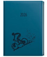BALOUŠEK Print Prokop Vivella with embossing weekly Kolo 2026, petrol, B6, 12 × 16,5 cm - Planner