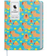 BALOUŠEK TISK Student weekly pocket Kapybara 2026, lamino, 10 x 13,5 cm - Planner