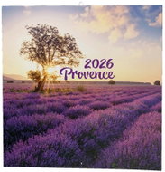 BALOUŠEK Grid printing Provence 2026, 28,5 × 28,5 cm - Wall Calendar