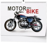 BALOUŠEK Print Motorbike 2026, 45 × 32 cm - Wall Calendar