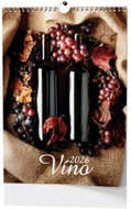 BALOUŠEK Print Wine 2026, 32 × 45 cm - Wall Calendar