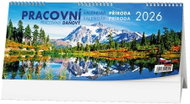 BALOUŠEK Print Tax Nature 2026, 32 × 14 cm - Desk Calendar