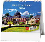 BALOUŠEK Print Ideal Castles and palaces 2026, 16,5 × 13,5 cm - Desk Calendar