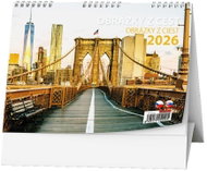 BALOUŠEK Print Images from travels 2026, 21 × 15 cm - Desk Calendar