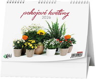 BALOUŠEK Print Room Flowers 2026, 21 × 15 cm - Desk Calendar