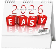 BALOUŠEK PRINT Working EASY 2026, 14,8 × 10,5 cm - Desk Calendar