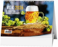 BALOUŠEK Print Year 2026 with Czech Microbreweries 2026, 21 × 15 cm - Desk Calendar