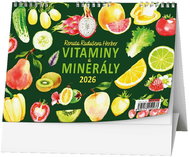 BALOUŠEK PRINT Vitamins and minerals by Renata Raduše Herber 2026, 21 × 15 cm - Desk Calendar