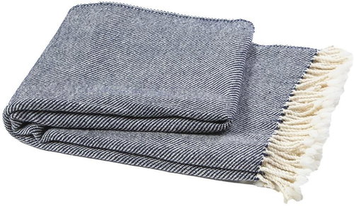 Balkanova Vlněná deka Perelika merino - tmavě modrá EXTRA JEMNÁ 200x150cm - Deka - Main image