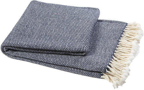 Balkanova Wool blanket Marina merino - dark blue EXTRA BLACK 200x150cm - Blanket - Main image