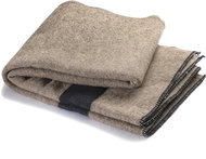 Balkanova Silná vlněná deka Rainbow XIX - tmavě šedá s černým pruhem na obou koncích 220x160cm - Deka