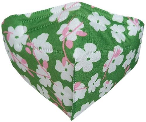 Ballerina Czech NanoRespirator FFP2 - Flower green - Respirator - Main image