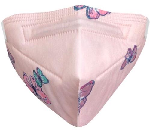 Ballerina Czech NanoRespirator FFP2 - Pink Butterfly #44 - Respirator - Main image
