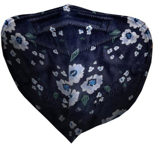 Ballerina Czech NanoRespirator FFP2 - Flower dark #55 - Respirator - Main image