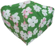 Ballerina 1+1 Czech NanoRespirator FFP2 - Flower green No.198 - Respirator
