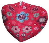 Ballerina Czech NanoRespirator FFP2 suitable for children - Flower Red No.49 - Respirator
