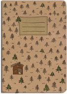 Baloušek Lined print A5 - kraft - Cottage - Exercise Book