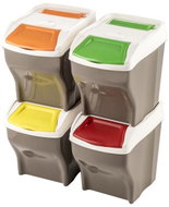 Bama Sorted waste bin POKER PLUS 3 × 27L, 4 pieces - Basket
