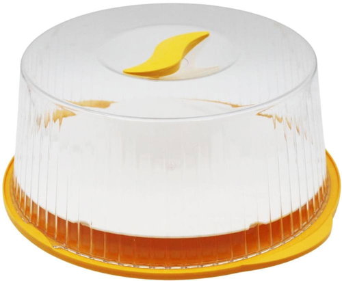Bama Serving plate with lid, yellow - Plate - Main image
