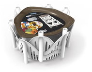 Bama Mobile shelf Cucinotto 3, light brown - Shelving Unit