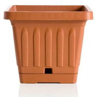 BAMA Flowerpot with bowl Terra 20 × 20 cm, terracotta - Flower Pot