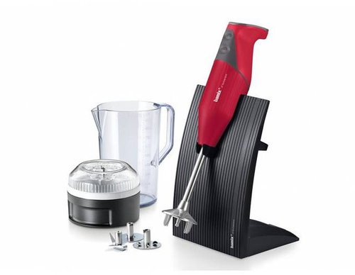 Bamix Sissline M200 + Bamix ND Multifunctional Grinder, Red - Hand Blender - Main image