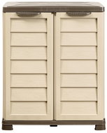 BAMA Riponi storage cabinet, beige/brown - Garden Storage Cabinet