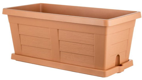 BAMA Legno 100 cm, terracotta - Flower Box - Main image