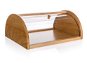 BANQUET BRILLANTE Brotbox aus Gummibaumholz mit Kunststoffdeckel 36 cm x 27 cm x 15 cm - Brotkasten